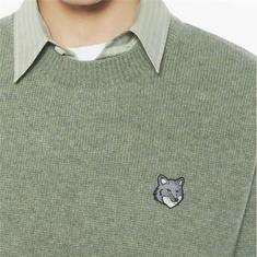 메종키츠네 울스웨터 PM00817KT1180 LAUREL GREEN 썸네일 1