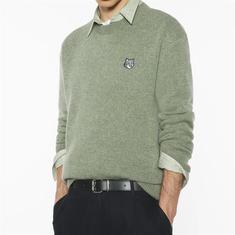 메종키츠네 울스웨터 PM00817KT1180 LAUREL GREEN 썸네일 2