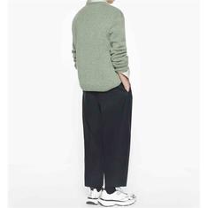 메종키츠네 울스웨터 PM00817KT1180 LAUREL GREEN 썸네일 4