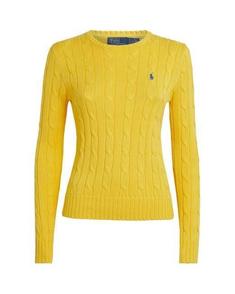 25FW 폴로 랄프로렌 폴로 자수 케이블 니트 스웨터 211971869013 YELLOW DOM 썸네일 1