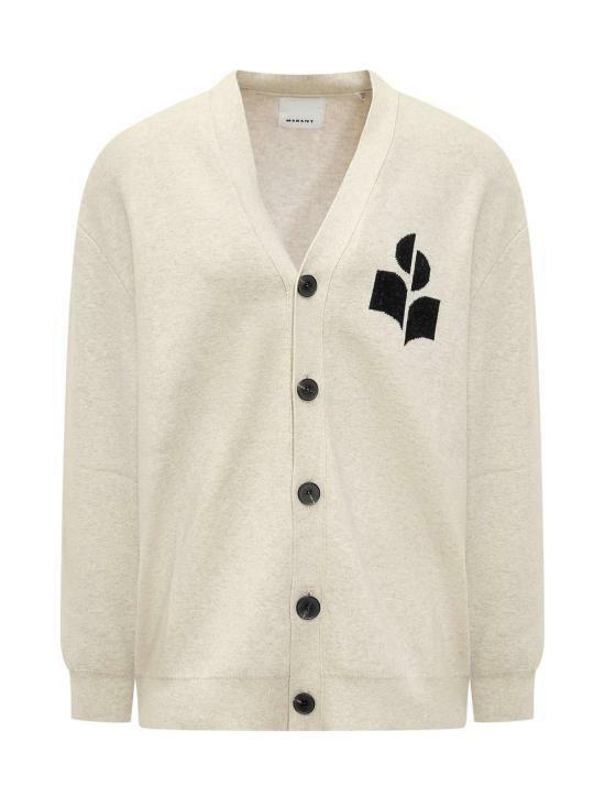25FW 이자벨마랑 가디건 CA0077HAA1L04H02LY LIGHT GREY DOM - Isabel Marant