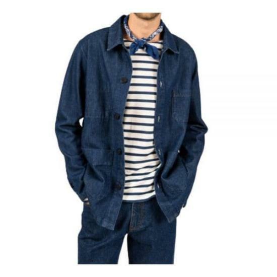 25FW 세인트제임스 긴팔 셔츠 8005V2 DENIM DOM - Saint James