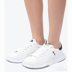 미하라야스히로 찰스 OG 솔 캔버스 로우탑 스니커즈 A12FW703 화이트 썸네일 1