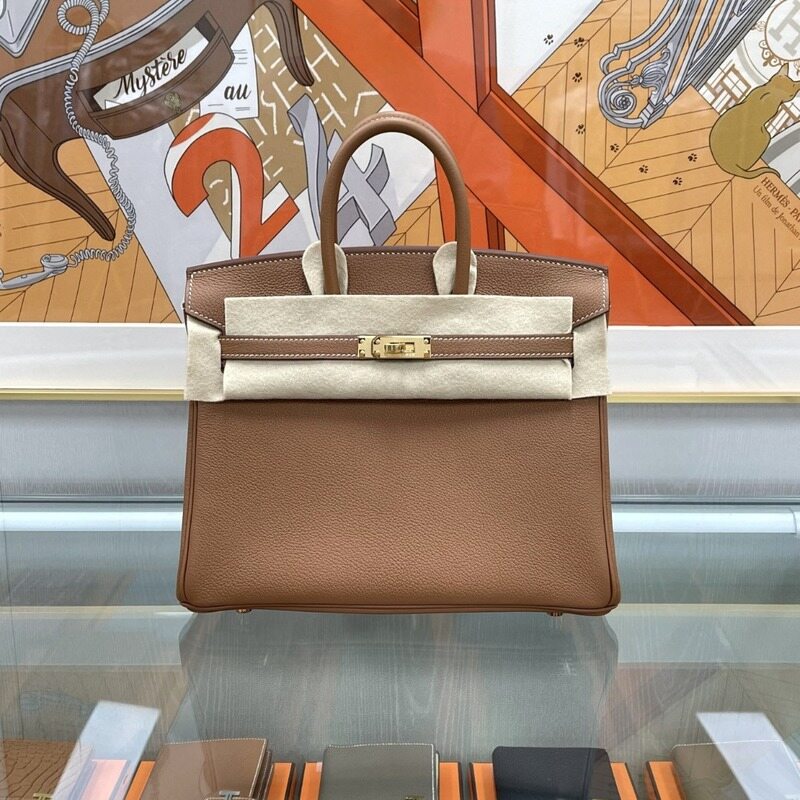[더럭스] [국내배송]에르메스 벌킨 25 골드 토고 금장 H041344 K각인 - Hermes