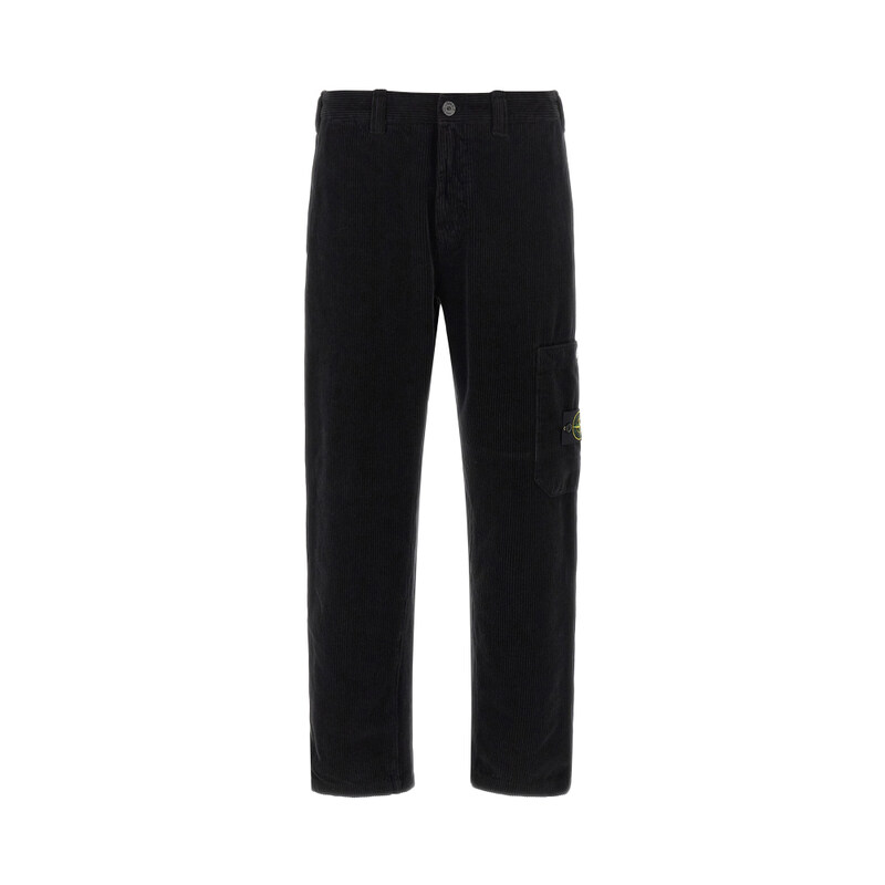 스톤 25FW 와펜 패치 포켓 코듀로이 팬츠 블랙 K2S15 3100039 S0212 V0029 - Stone Island