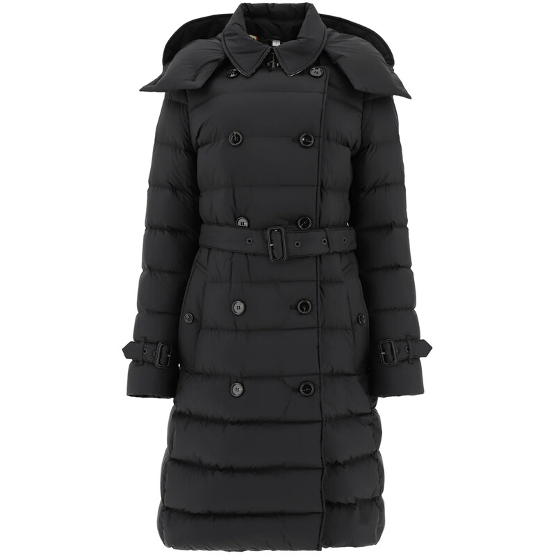 버버리 24SS ASHWICK 벨티드 롱 패딩자켓 블랙 8044680 - Burberry