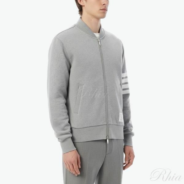 톰브라운 26SS 클래식 루프백 4 바 봄버 자켓 MJT280A 00535 055 - Thom Browne
