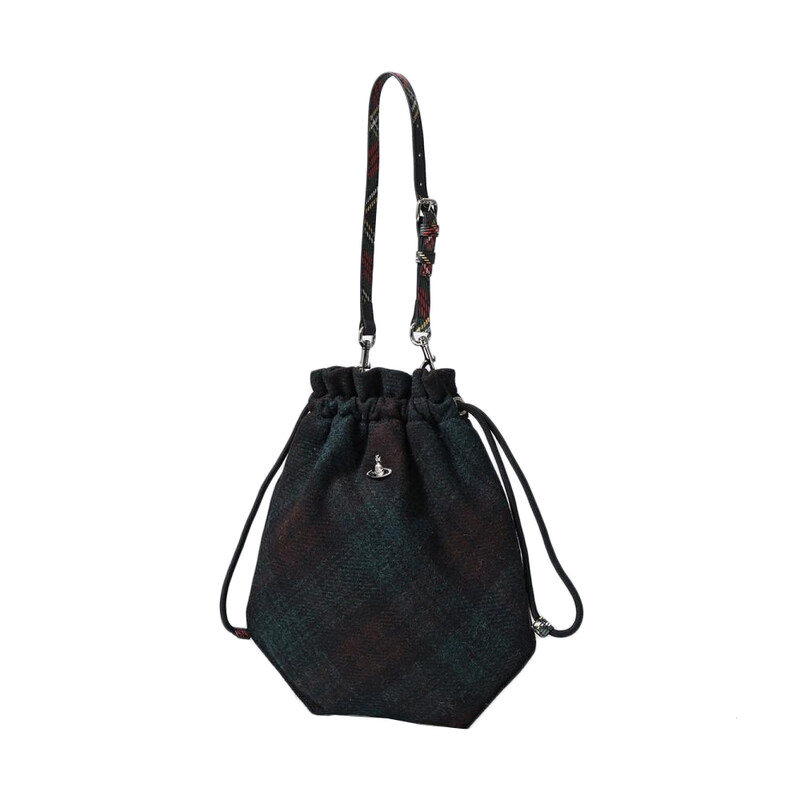 26SS 드로스트링 체크 파우치백 멀티 57010006U W018E K201 - Vivienne Westwood