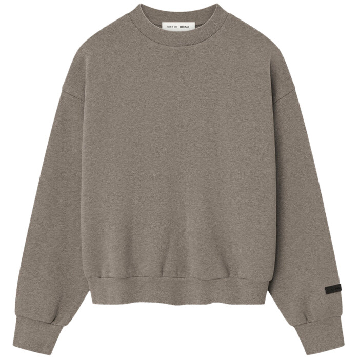 [할인] 피어오브갓 에센셜 남성 클래식 핏 플리스 맨투맨 192SP252043F HOMESTEAD HEATHER - Fear of God