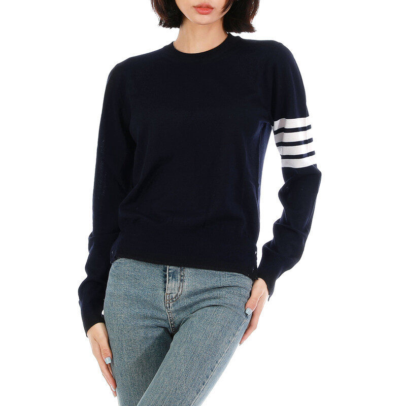 국내배송 26SS 톰브라운 사선 울 니트 FKA280A Y1014 415 - Thom Browne