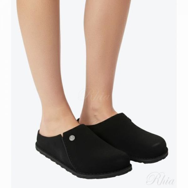 버켄스탁 체르마트 프리미엄 스웨이드 블랙 1025114 - Birkenstock