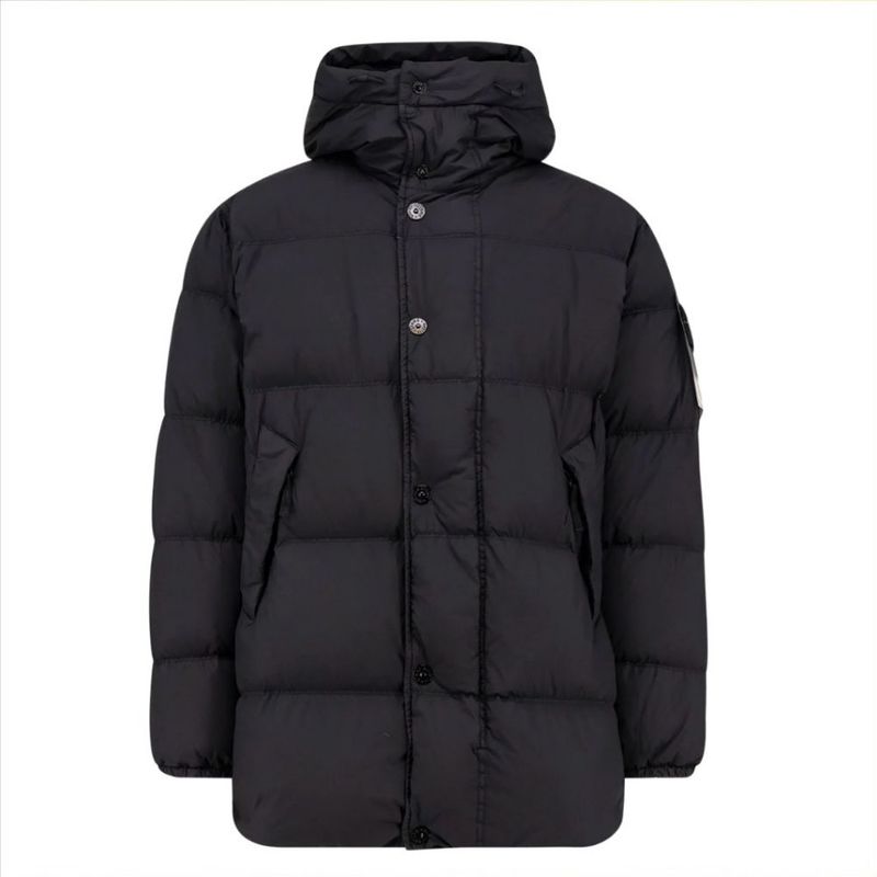 스톤아일랜드 크링클랩스 나일론 롱패딩 블랙 K2S15 4100012 S0A23 V0029 - Stone Island