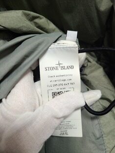 [중고명품/루이스잇] 3XL / 스톤아일랜드 21FW 카키 크링클랩스 논후드 패딩점퍼 썸네일 4