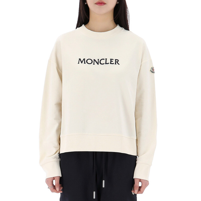국내배송 몽클레어 로고 자수 코튼 스웨트셔츠 8G00016 89A1K 037 - Moncler
