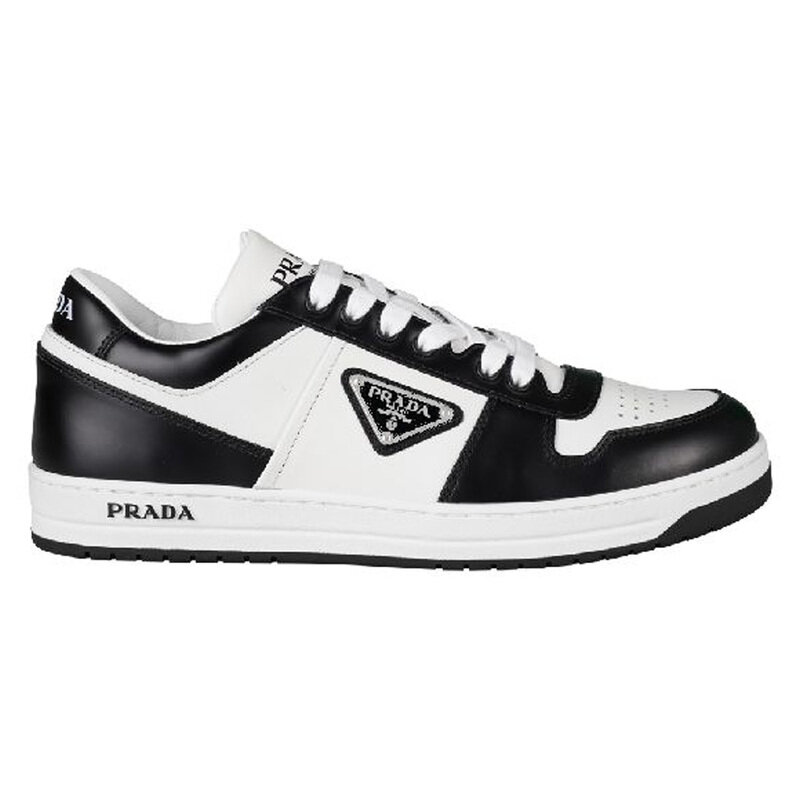 프라다 26SS 삼각 로고 다운타운 스니커즈 화이트블랙 2EE364 3LKG F0T8F - Prada