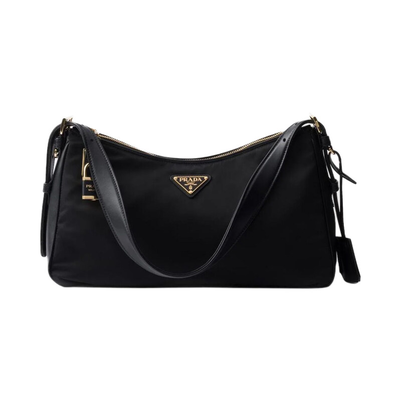 프라다 26SS AIMEE 미디엄 리나일론 쇼퍼백 블랙 1BC232 2C8Q F0002 - Prada