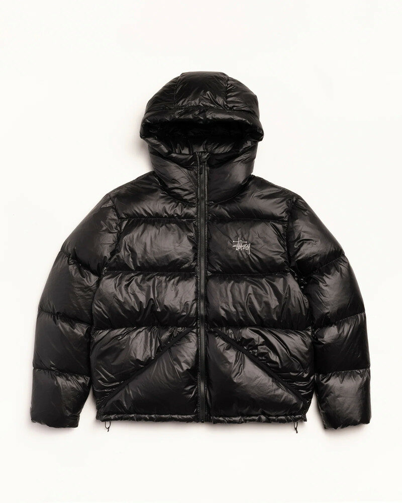 [국내배송] 스투시 마이크로 립스탑 다운 파카 패딩 제트 블랙 115685 - Stussy