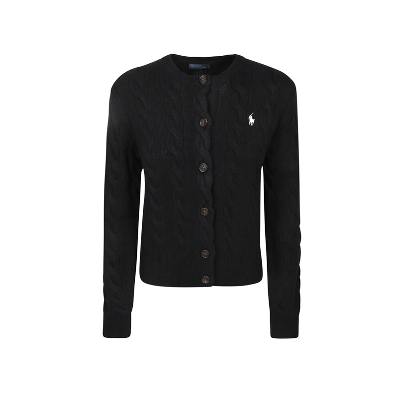 폴로랄프로렌 26SS 포니 자수 클래식 가디건 블랙 211972104 005 - Polo Ralph Lauren