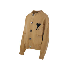 아미 25FW 하트 로고 울 가디건 카멜 UKC368 018 288 썸네일 2