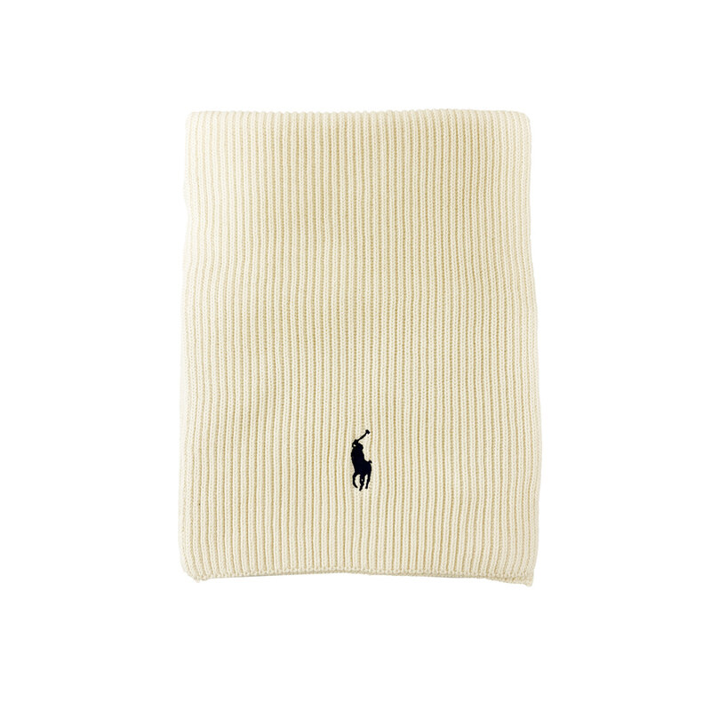 폴로랄프로렌 25FW 포니 자수 클래식 골지 머플러 크림 710981757 002 - Polo Ralph Lauren