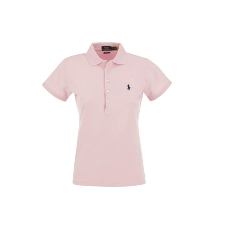 폴로랄프로렌 26SS 포니 로고 자수 슬림핏 카라 티셔츠 핑크 211870245 003 - Polo Ralph Lauren