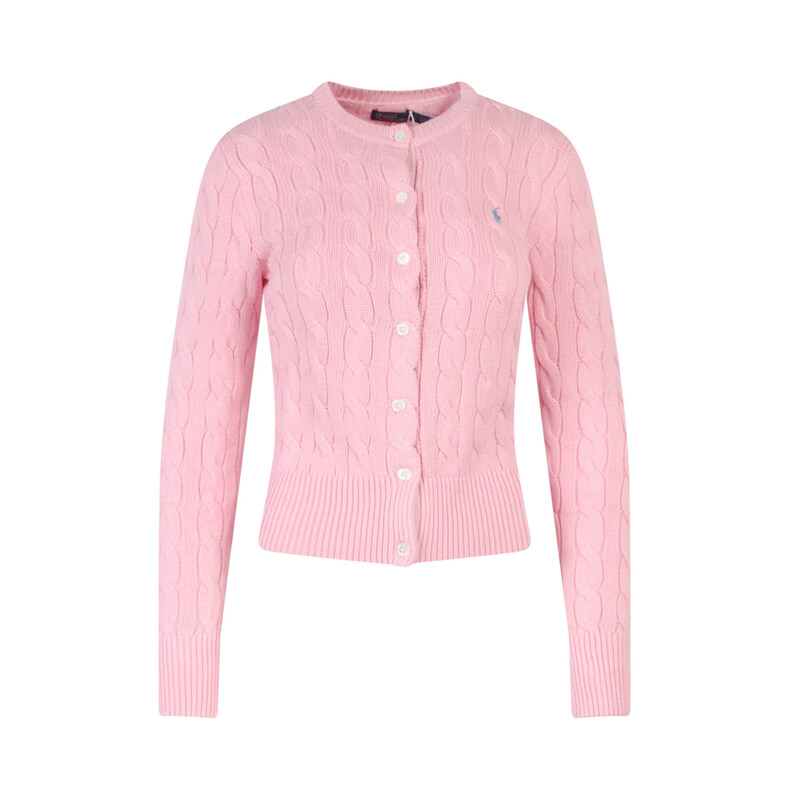 폴로랄프로렌 26SS 포니 자수 클래식 가디건 핑크 211971868 010 - Polo Ralph Lauren