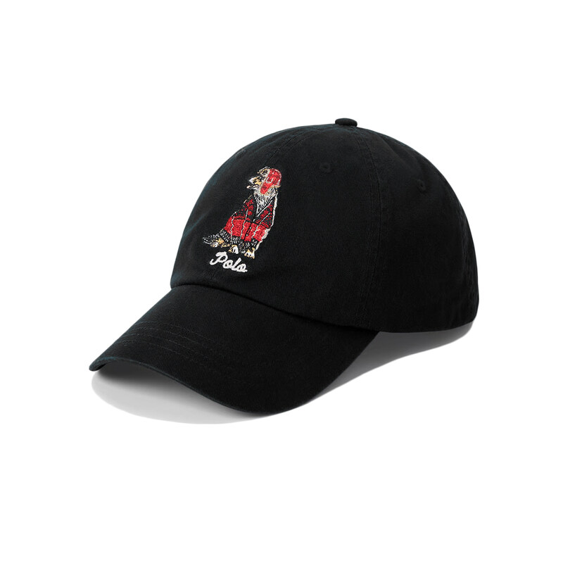 폴로랄프로렌 25FW 도그 로고 자수 캡모자 블랙 710982060 001 - Polo Ralph Lauren