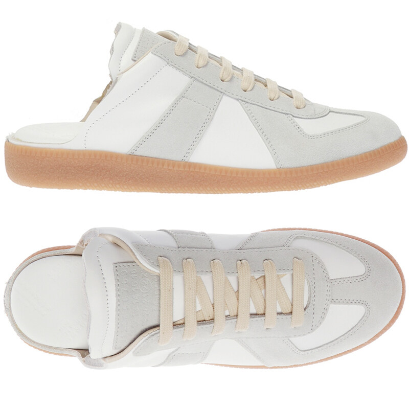메종마르지엘라 25FW 여성 컷아웃 독일군 스니커즈 화이트 S58WS0107 P1895 T1016 - Maison Margiela