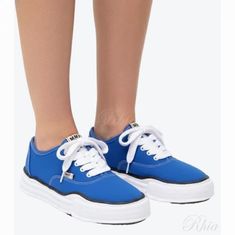 미하라야스히로 베이커 OG 솔 캔버스 로우탑 스니커즈 A02FW704 CL블루 썸네일 1