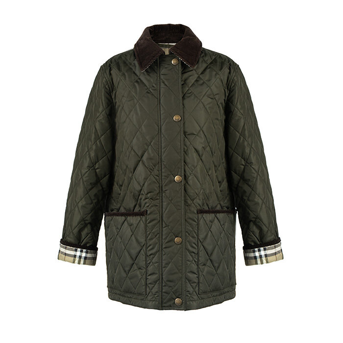[로로모다] 버버리 퀄팅 나일론 여성 반 자켓  / 8113591 - Burberry