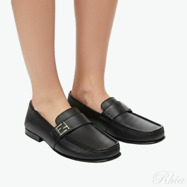 펜디 FF 스퀘어드 레더 로퍼 7D1648 AQ6K F0QA1 스퀘어 - Fendi