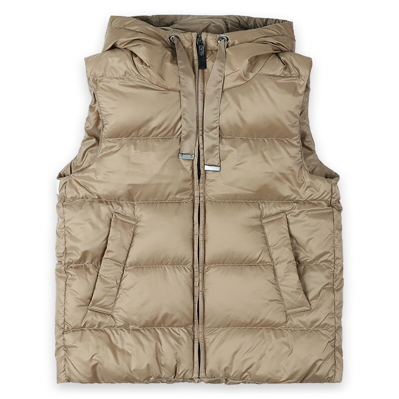 디몬트 막스마라 여성 세이비 후드 패딩 조끼(브라운) 2529296085600 023 - Max Mara