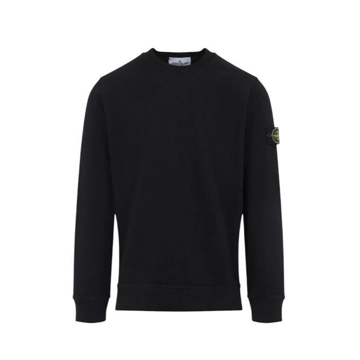 스톤아일랜드 브러쉬드 레귤러핏 크루넥 니트 블랙 6100053 S0238 V0029 - Stone Island