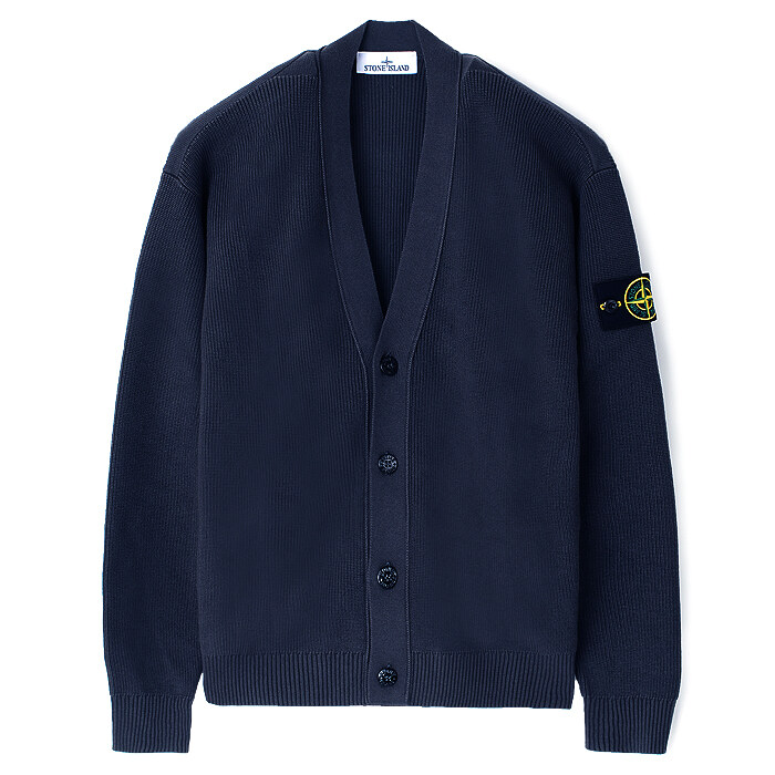 26SS 스톤 코튼 브이넥 가디건 네이비 L1S155100009 S00D8 V0020 - Stone Island
