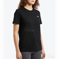 메종키츠네 베이비 폭스 패치 레귤러 티 셔츠 MW00110KJ0008 P199 티셔츠 썸네일 1