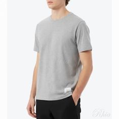 톰브라운 26SS 저지 릴렉스드 사이드 슬릿 티셔츠 MJS067A 00042 055 썸네일 1