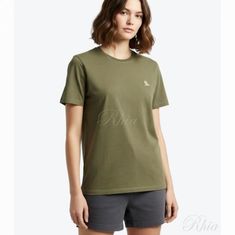 메종키츠네 칠랙스 폭스 패치 레귤러 티셔츠 LM00110KJ0008 P384 칠렉스 썸네일 1