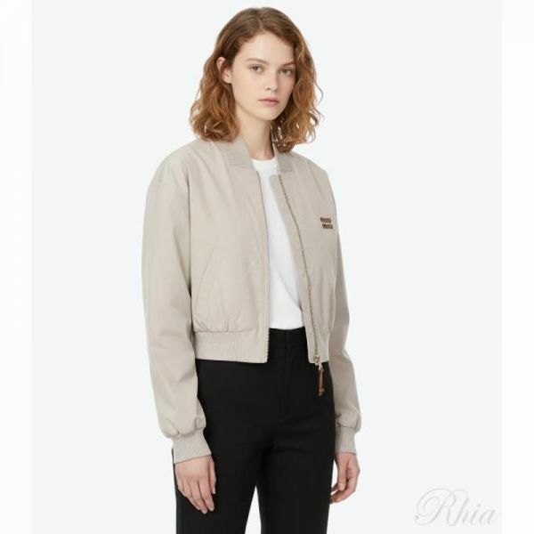 미우미우 파나마 코튼 블루종 재킷 ML1050 12NS F0A08 - Miu Miu