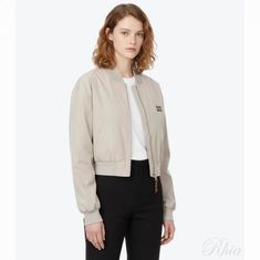 미우미우 파나마 코튼 블루종 재킷 ML1050 12NS F0A08 썸네일 1