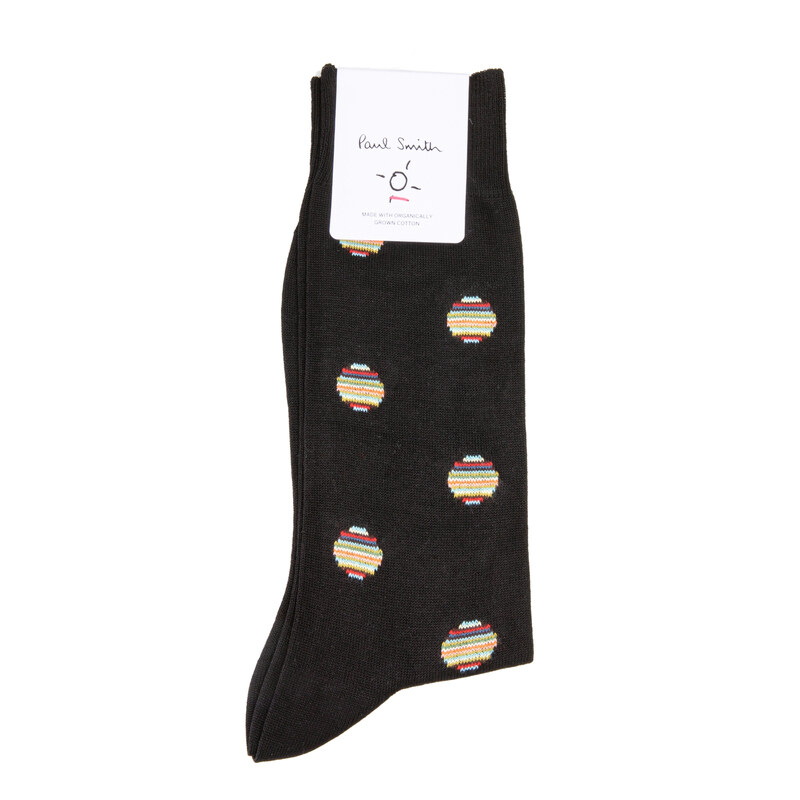 [폴스미스] 도트 패턴 양말 M1A_800MO_K165_79_BLACK - Paul Smith