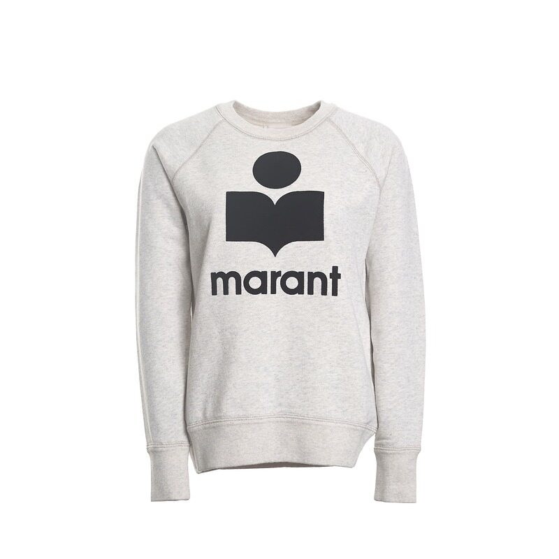 [이자벨마랑] MILLYNY 밀리니 크루넥 맨투맨 25PSW0160FA_A1M07E_ECBW_ECRU/BROWN - Isabel Marant