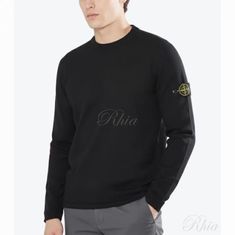 스톤아일랜드 532B9 로우 핸드 코튼 크루넥 니트 레귤러 핏 8015532B9 A0029 레귤러핏 썸네일 1
