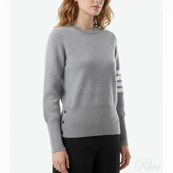 톰브라운 26SS 울 밀라노 스티치 클래식 4바 풀오버 니트 FKA239A 00014 055 - Thom Browne