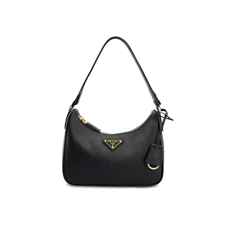 26SS 사피아노 삼각 로고 숄더/호보백 블랙 1BC204 NZV F0632 - Prada