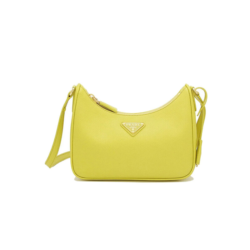 26SS 사피아노 삼각 로고 숄더/호보백 옐로우 1BC204 NZV F0YN4 - Prada