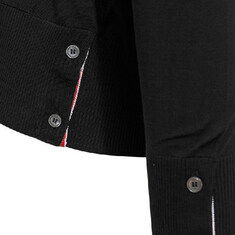 26SS 사선 완장 클래식 메리노 울 가디건 블랙 MKC002A Y1014 001 썸네일 3