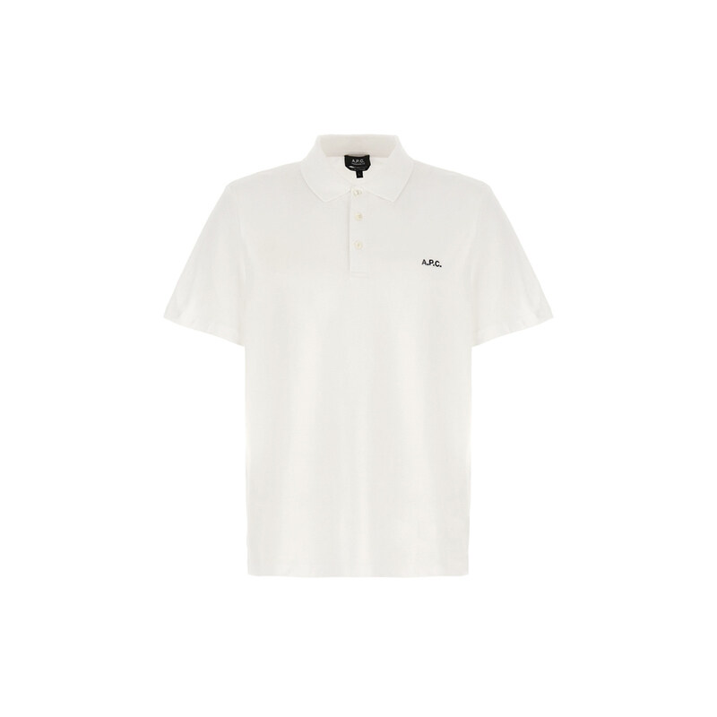 26SS 카터 CARTER 로고 폴로 티셔츠 화이트 COGWZ H26342 AAB - A.P.C.