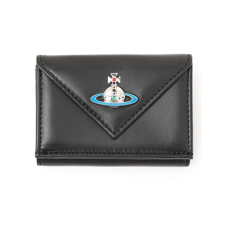 26SS ORB 로고 엔벨로프 반지갑 블랙 5115002GW L001L N403 - Vivienne Westwood