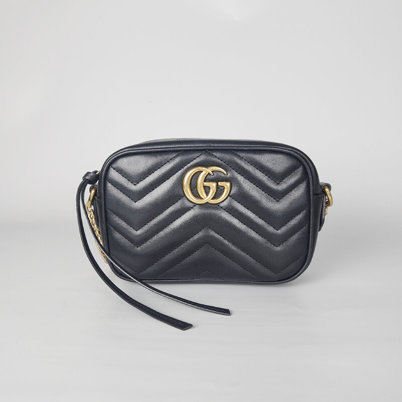 구찌 블랙 마몬트 마틀라세 미니 634785 여성 크로스백 102602404 - Gucci
