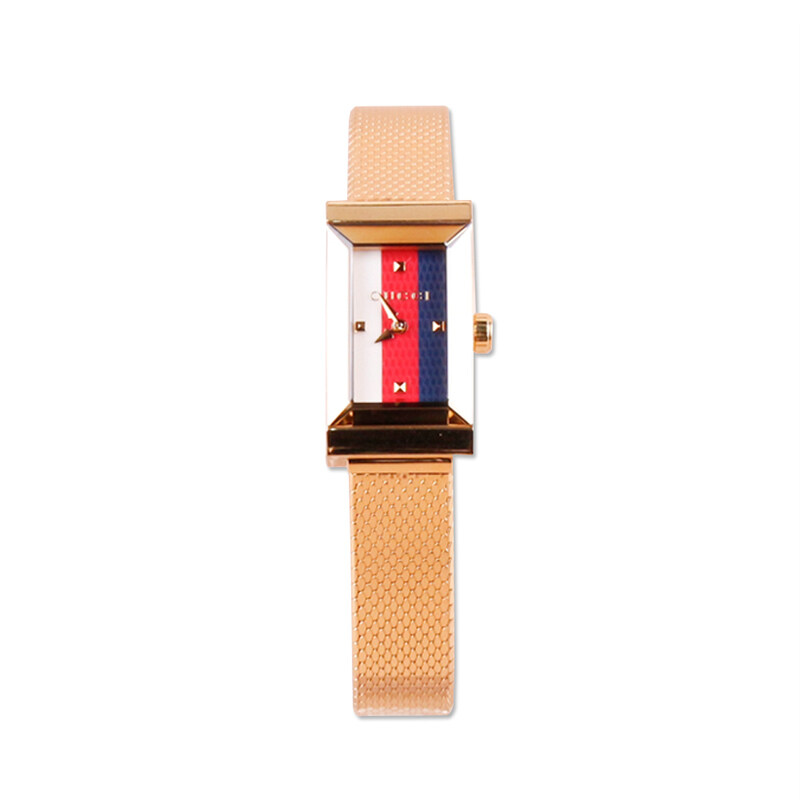 구찌 G 프레임 워치 메탈 여성 시계 금장 스몰 559664 I8600 9786 YA147511 - Gucci